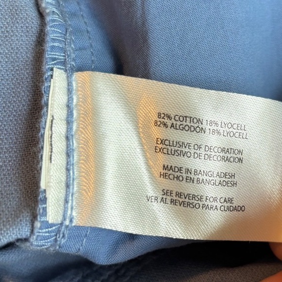 NWT Orvis Shorts Womens Small Blue Elastic Waist Cotton Lyocell Pull On Utility - Picture 4 of 4